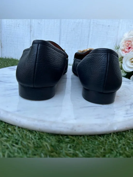Tory Burch Jessa Horsebit Flat black 
Loafers women size 9.5 gently used - Picture 11 of 16